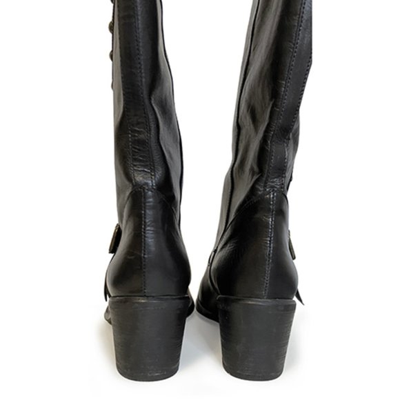 9.5 / 10 Charles David Leather Motorcycle Boots - Picture 6 of 6